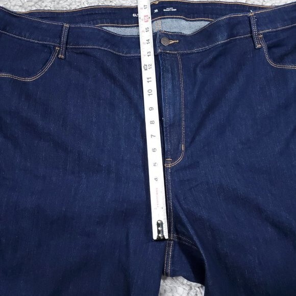 Old Navy 30 Short Mid Rise Boot Cut Jeans Women's Plus Size Bootcut Dark Wash - Picture 7 of 10